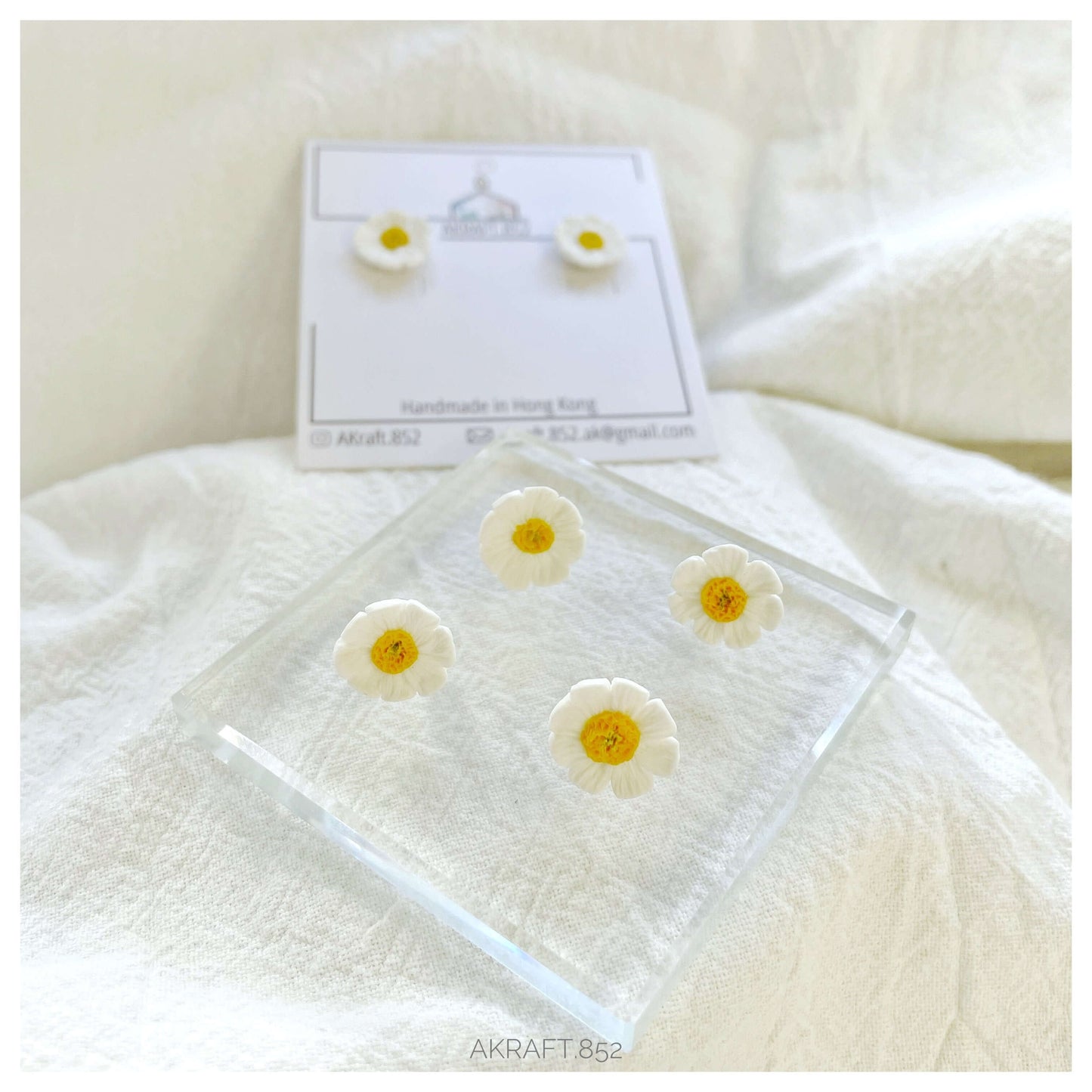 小雛菊耳釘