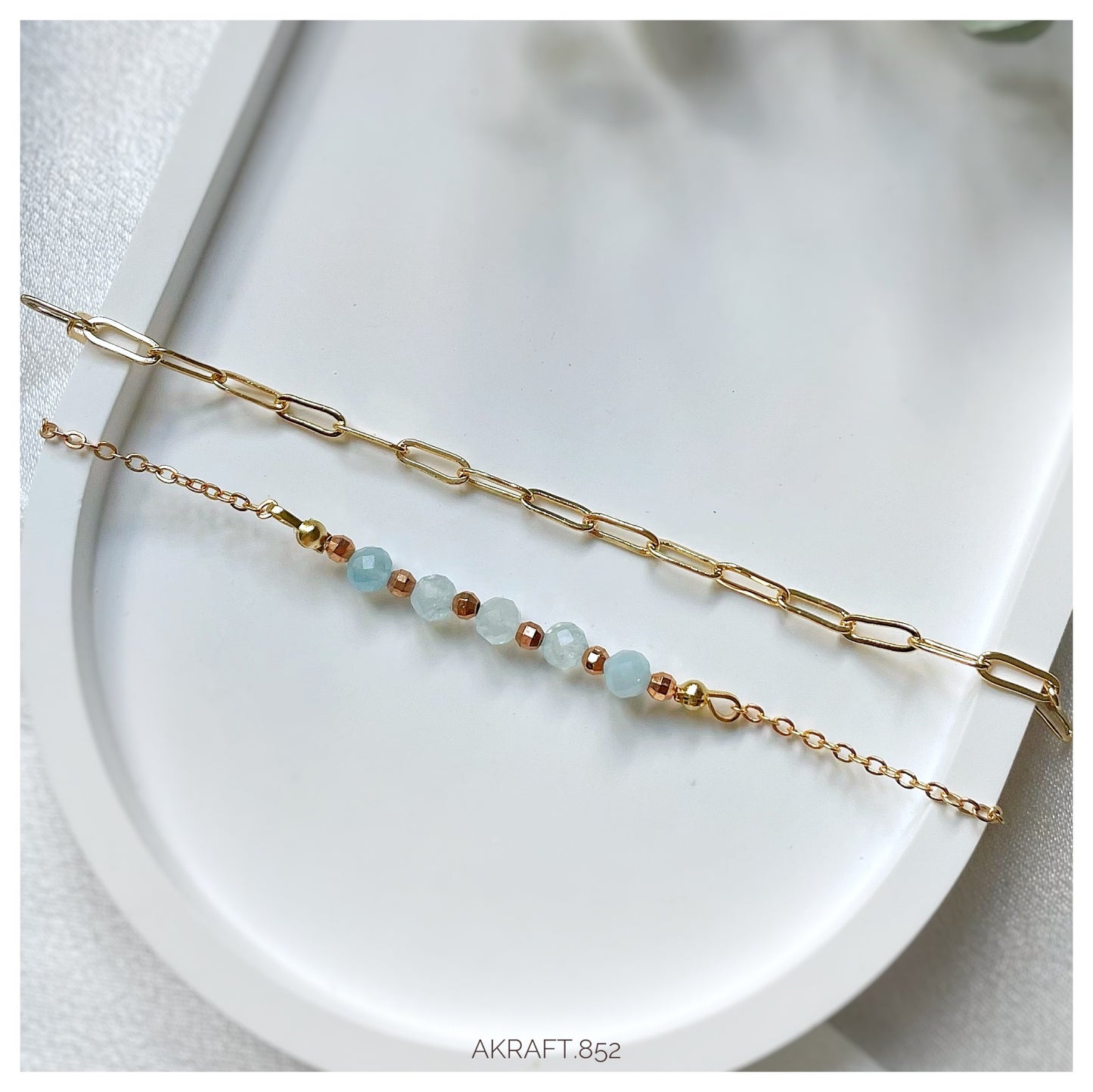 LITTLE－Aquamarine String Bracelet