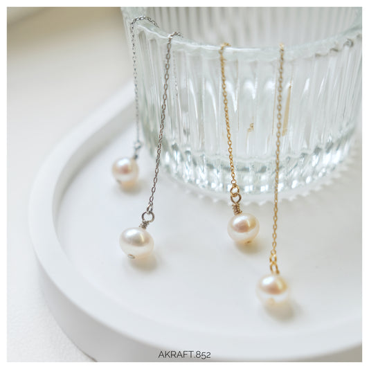 Simple Danity Pearl Earrings