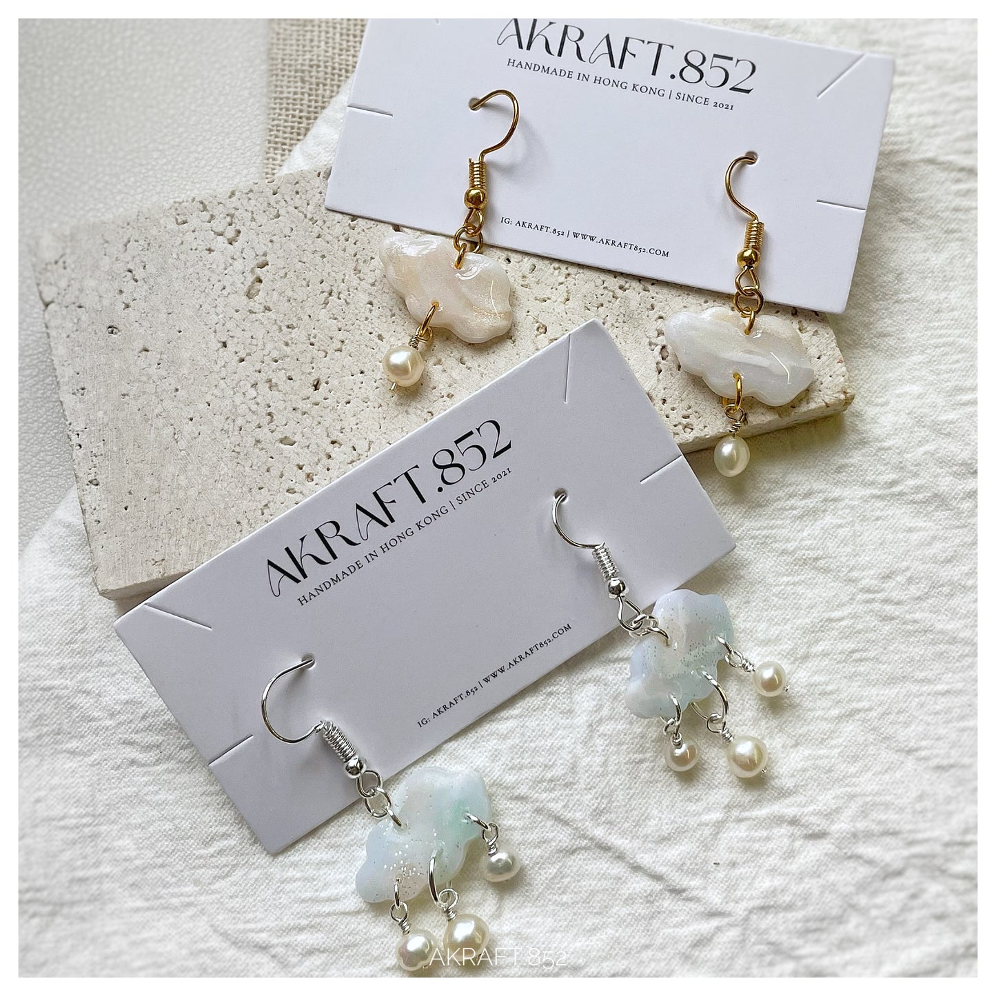 Little Cloud Pearl drops Earring