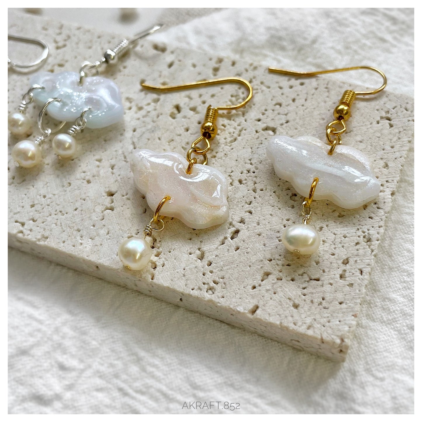 Little Cloud Pearl drops Earring