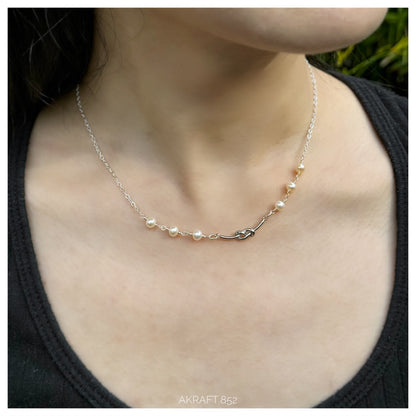 Fresh water Pearl Knot Necklace