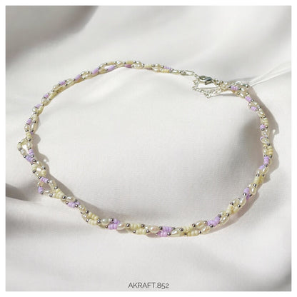 Double Layer Soft Color Millet Pearl Necklace