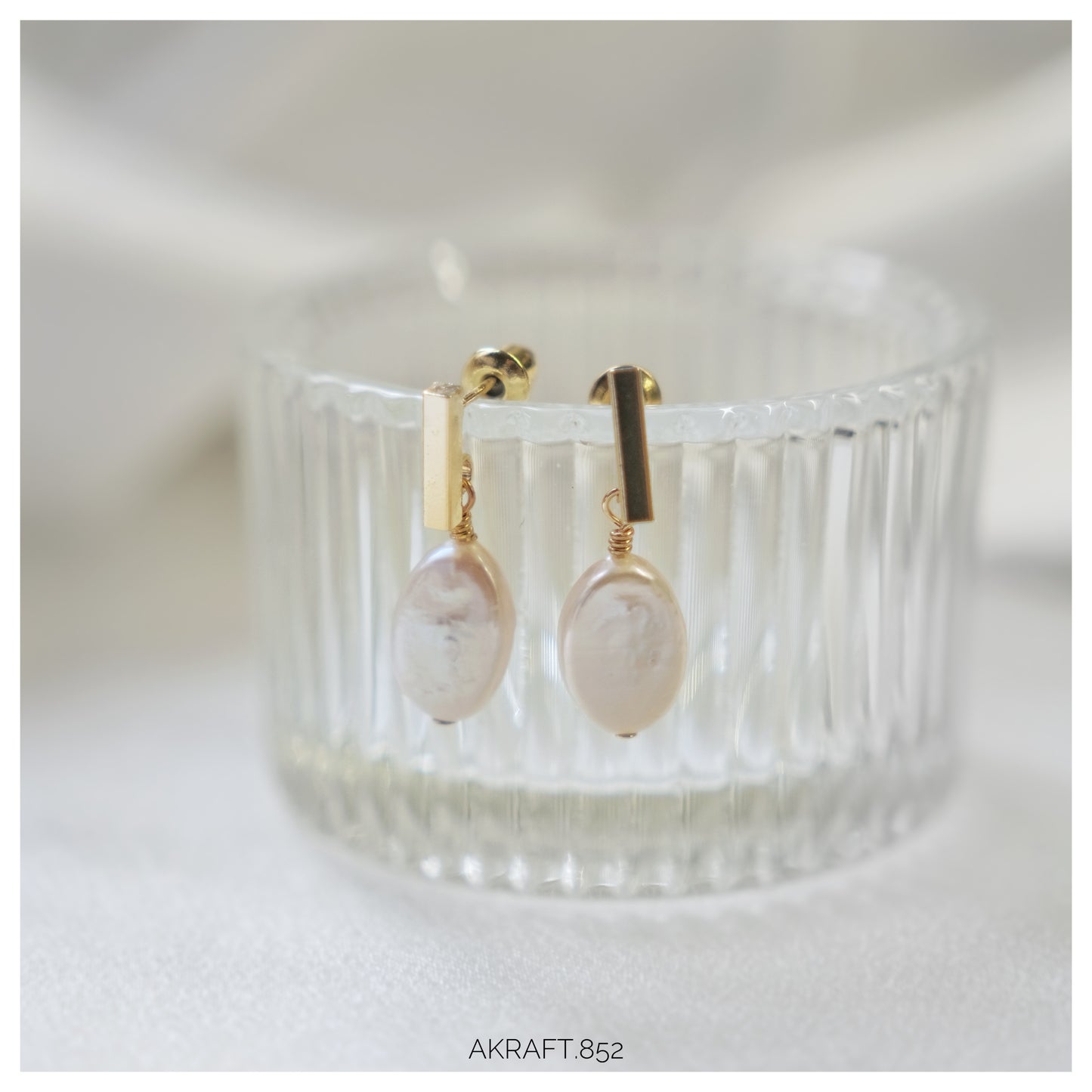 Oval Baroque Pearl Earrings