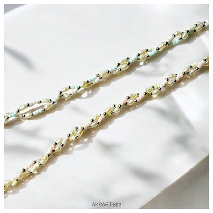 Double Layer Soft Color Millet Pearl Necklace