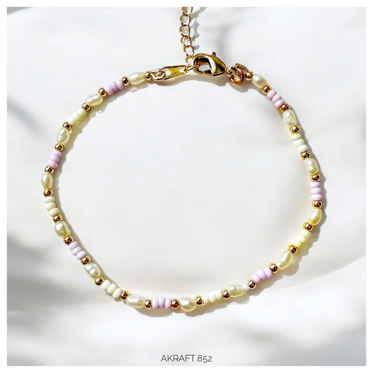 Soft Color Millet Pearl Strand Bracelet