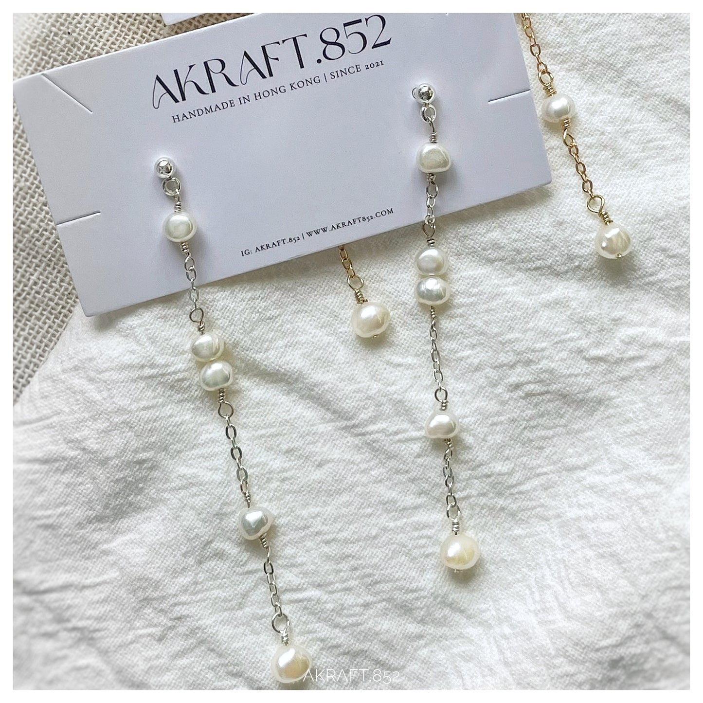 Freshwater small Pearl Drop Earrings