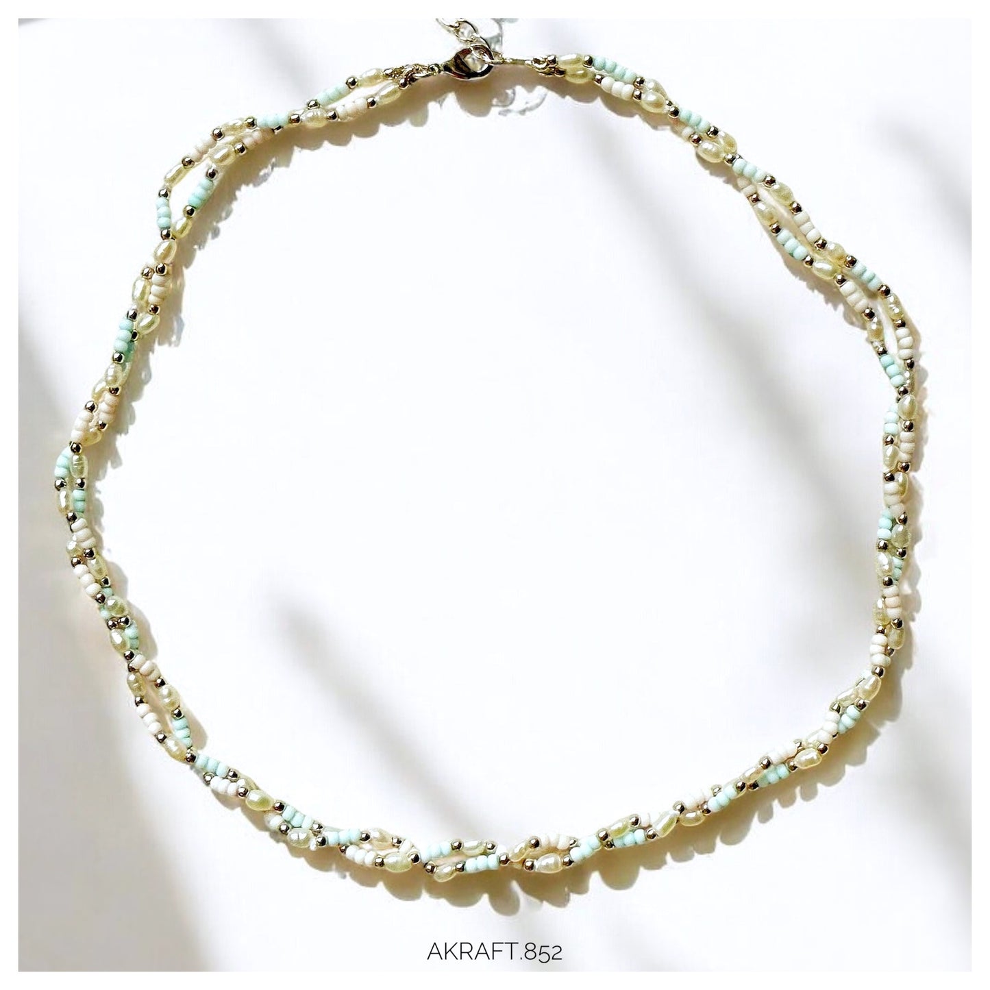 Double Layer Soft Color Millet Pearl Necklace