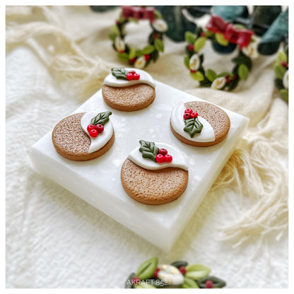 Christmas cake studs